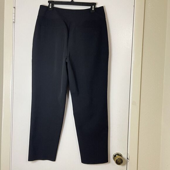 ATHLETA black Pull on knit cropped athleisure trouser pants size US 12 - Picture 4 of 6
